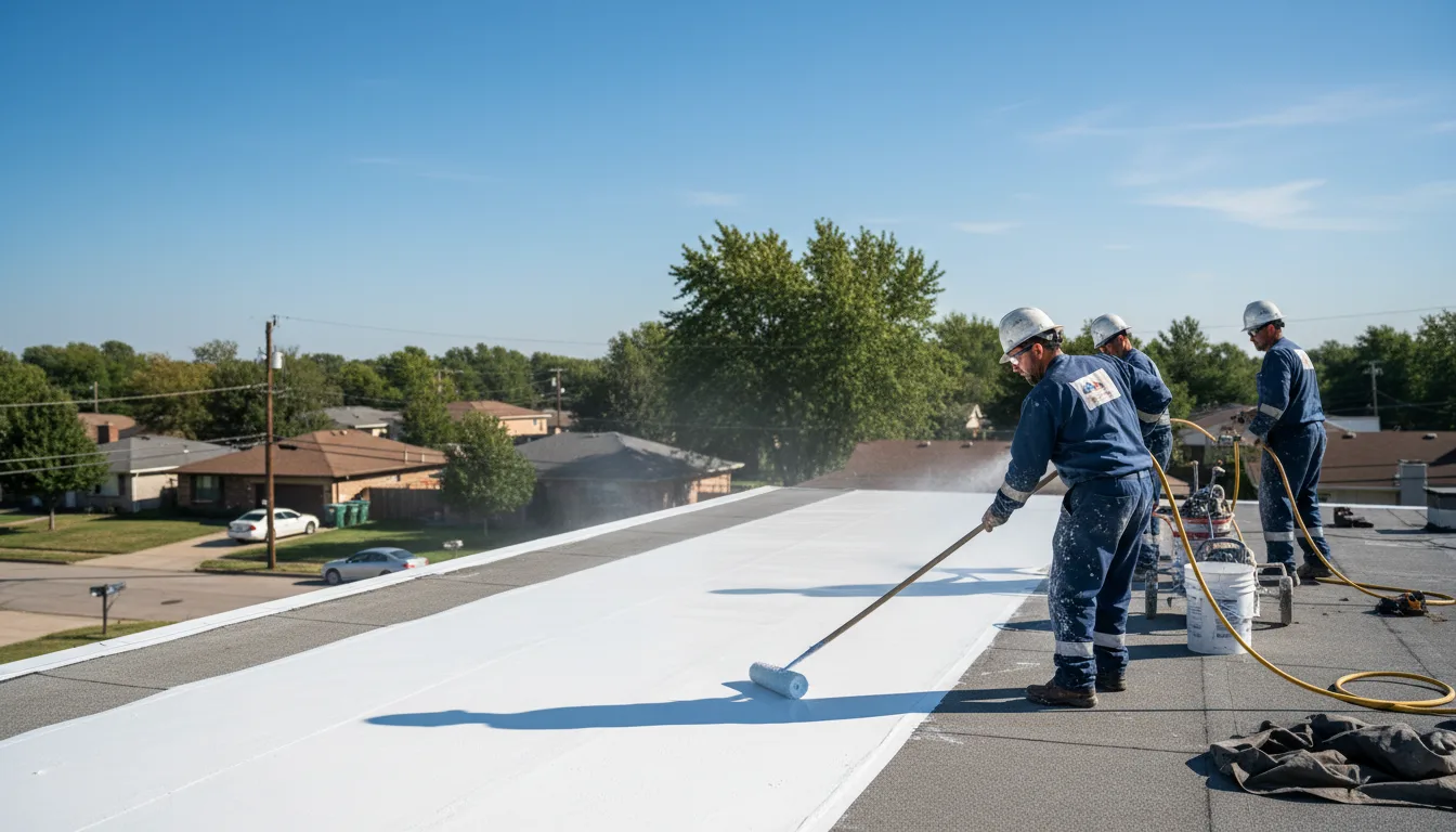 Commercial roof coating in Lepanto, AR near me